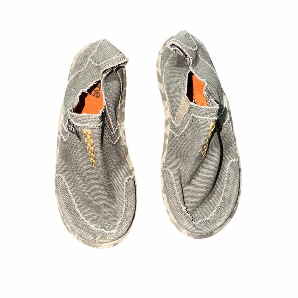 Cushe Kids Slip On Shoes Youth 6 Brown Canvas Surf Slipper Casual